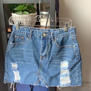 Denim skirt